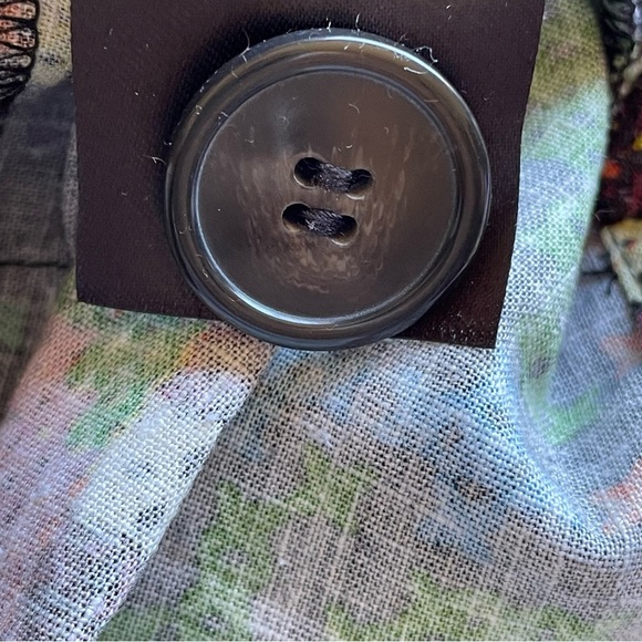 Farm Rio Macaw Night Linen-Blend Mini Dress Pockets Linen Viscose Size XS - Picture 10 of 15